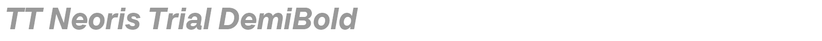 TT Neoris font preview
